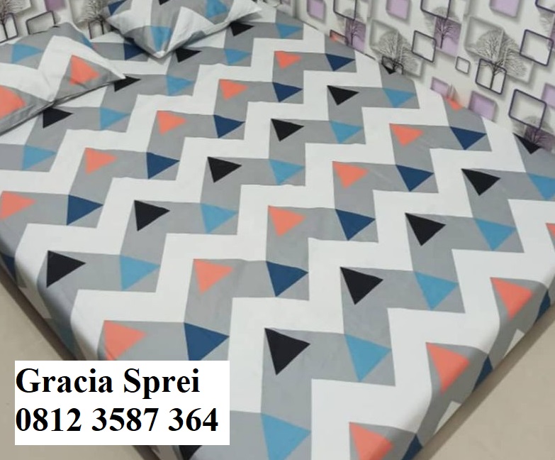 <p>Sprei Piramid Nathania motif yang kekinian bisa